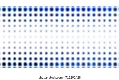 Light BLUE vector illustration which consist of circles. Dotted gradient design for your business. Creative geometric background in halftone style with colored spots.