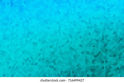 Light BLUE vector illustration which consist of circles. Dotted gradient design for your business. Creative geometric background in halftone style with colored spots.