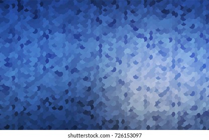 Light BLUE vector illustration which consist of circles. Dotted gradient design for your business. Creative geometric background in halftone style with colored spots.