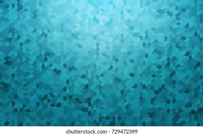 Light BLUE vector illustration which consist of circles. Dotted gradient design for your business. Creative geometric background in halftone style with colored spots.