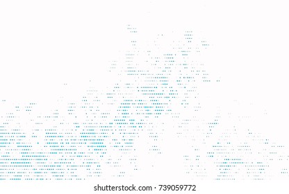 Light BLUE vector illustration which consist of circles. Dotted gradient design for your business. Creative geometric background in halftone style with colored spots.
