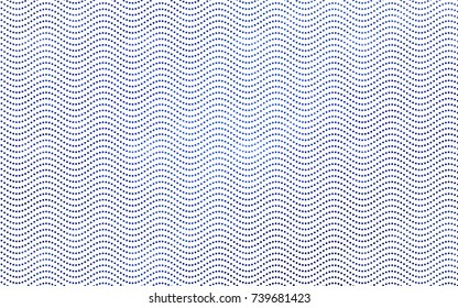 Light BLUE vector illustration which consist of circles. Dotted gradient design for your business. Creative geometric background in halftone style with colored spots.
