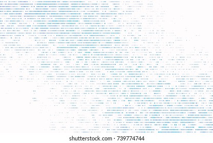 Light BLUE vector illustration which consist of circles. Dotted gradient design for your business. Creative geometric background in halftone style with colored spots.