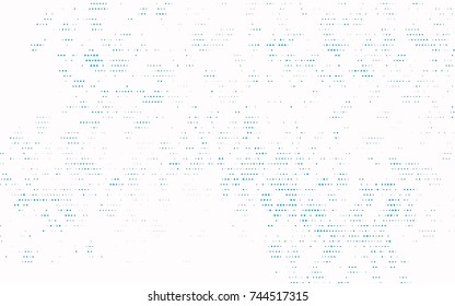 Light BLUE vector illustration which consist of circles. Dotted gradient design for your business. Creative geometric background in halftone style with colored spots.