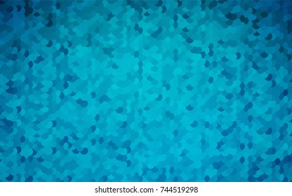 Light BLUE vector illustration which consist of circles. Dotted gradient design for your business. Creative geometric background in halftone style with colored spots.
