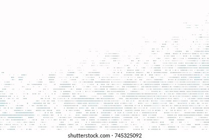 Light BLUE vector illustration which consist of circles. Dotted gradient design for your business. Creative geometric background in halftone style with colored spots.