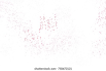 Light BLUE vector illustration which consist of circles. Dotted gradient design for your business. Creative geometric background in halftone style with colored spots.