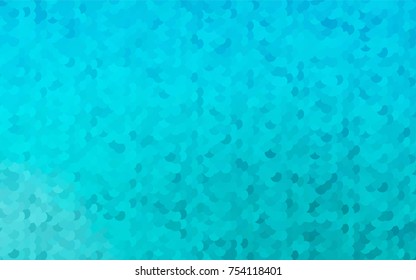 Light BLUE vector illustration which consist of circles. Dotted gradient design for your business. Creative geometric background in halftone style with colored spots.