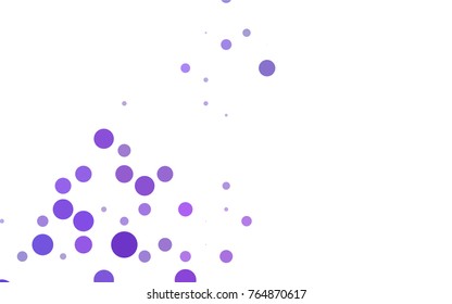 Light BLUE vector illustration which consist of circles. Dotted gradient design for your business. Creative geometric background in halftone style with colored spots.