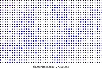 Light BLUE vector illustration which consist of circles. Dotted gradient design for your business. Creative geometric background in halftone style with colored spots.