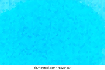 Light BLUE vector illustration which consist of circles. Dotted gradient design for your business. Creative geometric background in halftone style with colored spots.