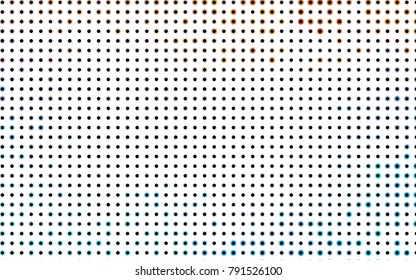 Light BLUE vector illustration which consist of circles. Dotted gradient design for your business. Creative geometric background in halftone style with colored spots.