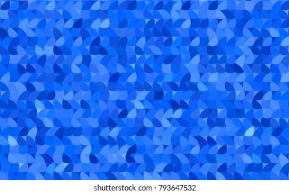 Light BLUE vector illustration which consist of circles. Dotted gradient design for your business. Creative geometric background in halftone style with colored spots.
