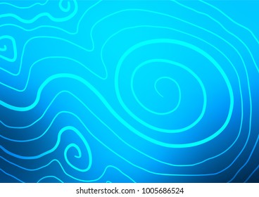 Light BLUE vector indian curved texture. Glitter abstract illustration with doodles and Zen tangles. Hand painted design for web, leaflet, textile.