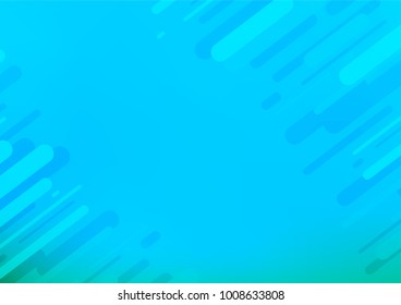 Light BLUE vector indian curved template. Blurred decorative design in Indian style with Zen tangles. The best blurred design for your business.