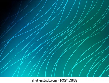 Light BLUE vector indian curved texture. Colorful illustration in abstract style with doodles. The template can be used as a background for cell phones.