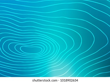 Light BLUE vector indian curved template. Shining colored illustration with doodles in Arabic style. The doodle design can be used for your web site.
