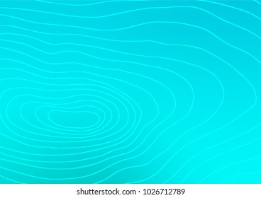 Light BLUE vector indian curved template. Brand-new colored illustration in blurry style with doodles. The elegant pattern can be used as a part of a brand book.