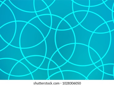 Light BLUE vector indian curved pattern. Colorful illustration in abstract style with doodles and Zen tangles. The doodle design can be used for your web site.