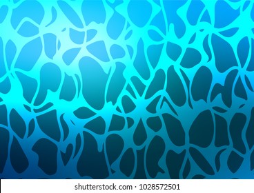 Light BLUE vector indian curved texture. An elegant bright illustration with lines in Natural style. The pattern can be used for heads of websites and designs.