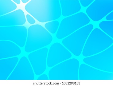 Light BLUE vector indian curved texture. Decorative shining illustration with doodles on abstract template. Brand-new design for your business.