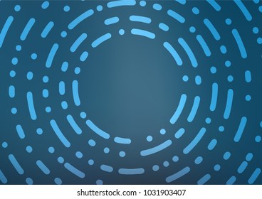 Light BLUE vector indian curved pattern. A completely new color illustration in doodle style. The pattern can be used for heads of websites and designs.