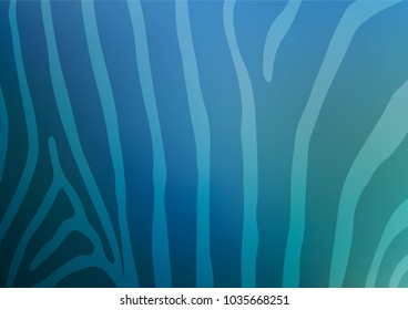Light BLUE vector indian curved background. A completely new color illustration in doodle style. Brand-new style for your business design.