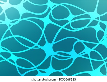 Light BLUE vector indian curved texture. A completely new color illustration in doodle style. A completely new template for your business design.