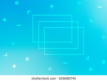 Light BLUE vector indian curved texture. A completely new color illustration in doodle style. Brand-new design for your business.
