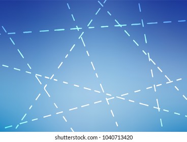 Light BLUE vector indian curved texture. Shining colored illustration with doodles in Zen tangle style. Brand-new design for your business.