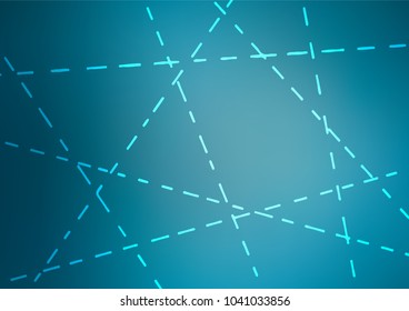 Light BLUE vector indian curved texture. Blurred decorative design in Indian style with Zen tangles. The best blurred design for your business.