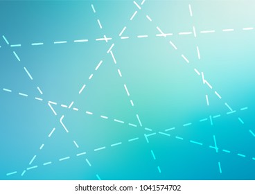 Light BLUE vector indian curved texture. Sketchy hand drawn doodles on blurred background. A completely new template for your business design.