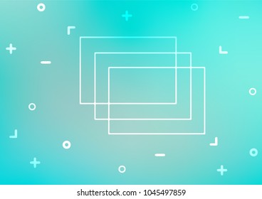 Light BLUE vector indian curved texture. Ethnic elegant natural pattern with gradient. Brand-new style for your business design.