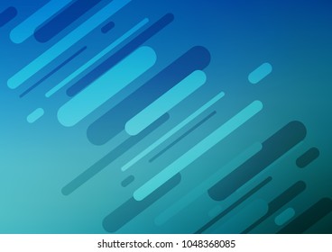 Light BLUE vector indian curved template. Creative illustration in blurred style with doodles and Zen tangles. The pattern can be used for wallpapers and coloring books.