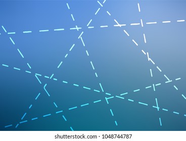 Light BLUE vector indian curved pattern. Creative illustration in blurred style with doodles and Zen tangles. The template can be used as a background for cell phones.