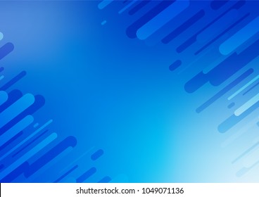 Light BLUE vector indian curved texture. Brand-new colored illustration in blurry style with doodles. The pattern can be used for heads of websites and designs.