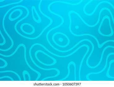 Light BLUE vector indian curved template. Glitter abstract illustration with doodles and Zen tangles. Brand-new style for your business design.
