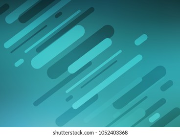 Light BLUE vector indian curved pattern. Colorful abstract illustration with lines in Asian style. The elegant pattern can be used as a part of a brand book.