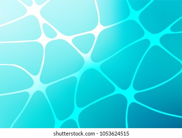 Light BLUE vector indian curved background. Shining colored illustration with doodles in Zen tangle style. The best blurred design for your business.