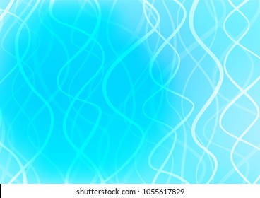 Light BLUE vector indian curved texture. Geometric doodle illustration in Origami style with gradient. A completely new design for your business.