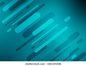 Light BLUE vector indian curved pattern. Modern geometrical abstract illustration with doodles. A completely new template for your business design.