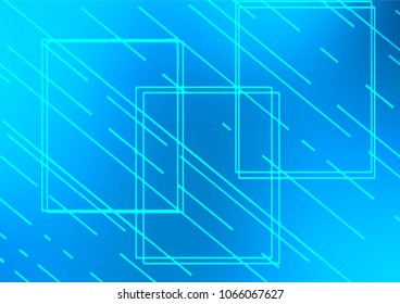 Light BLUE vector indian curved texture. Creative illustration in blurred style with doodles and Zen tangles. A new texture for your design.