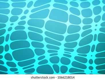 Light BLUE vector indian curved texture. Glitter abstract illustration with doodles and Zen tangles. Brand-new design for your business.