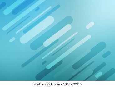 Light BLUE vector indian curved texture. Sketchy hand drawn doodles on blurred background. Hand painted design for web, leaflet, textile.