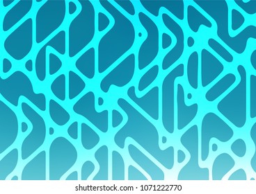 Light BLUE vector indian curved background. Decorative shining illustration with doodles on abstract template. Brand-new design for your business.