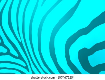 Light BLUE vector indian curved template. Colorful illustration in abstract style with doodles and Zen tangles. The doodle design can be used for your web site.