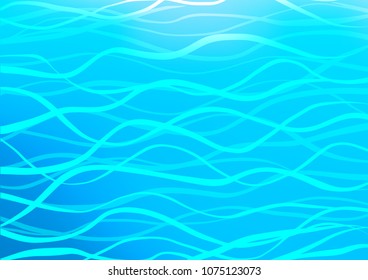 Light BLUE vector indian curved texture. Modern geometrical abstract illustration with doodles. The best blurred design for your business.