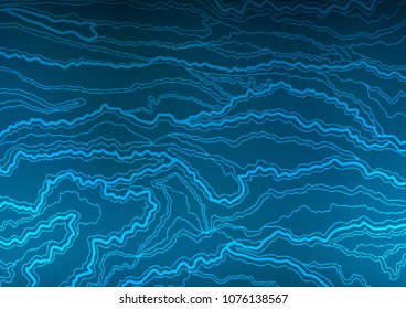 Light BLUE vector indian curved background. A completely new color illustration in doodle style. The template can be used as a background for cell phones.