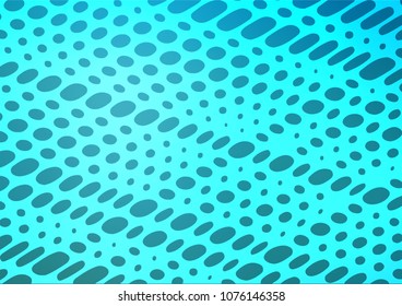 Light BLUE vector indian curved texture. Ethnic elegant natural pattern with gradient. The completely new template can be used for your brand book.