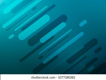 Light BLUE vector indian curved template. Ethnic elegant natural pattern with gradient. Brand-new style for your business design.